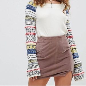 Free People off the shoulder bell sleeve top